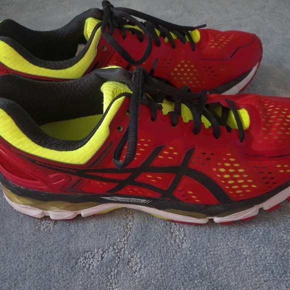 OASIS FLUIDRIDE T547N RED, GREEN & BLACK SNEAKERS SIZE 9 US, 8 UK, 42.5 EUR. - Picture 6 of 10